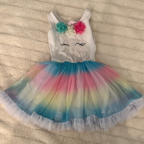 Unicorn Multi Color Tulle Dress - Picture 1 of 7